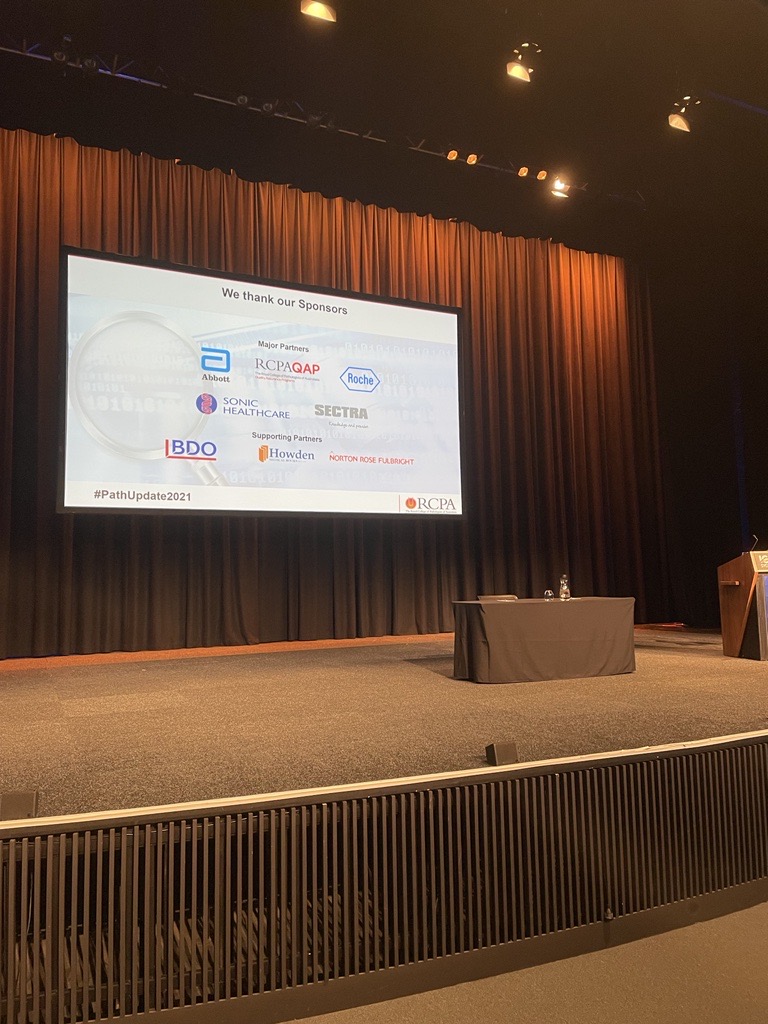 PathologyRCPA's tweet photo. Thank you to our wonderful exhibitors and sponsors for supporting #PathUpdate2021 over the weekend. It was a great success. Looking forward to seeing you at #Pathupdate2022! #RCPA https://t.co/0m3xz7pjrU