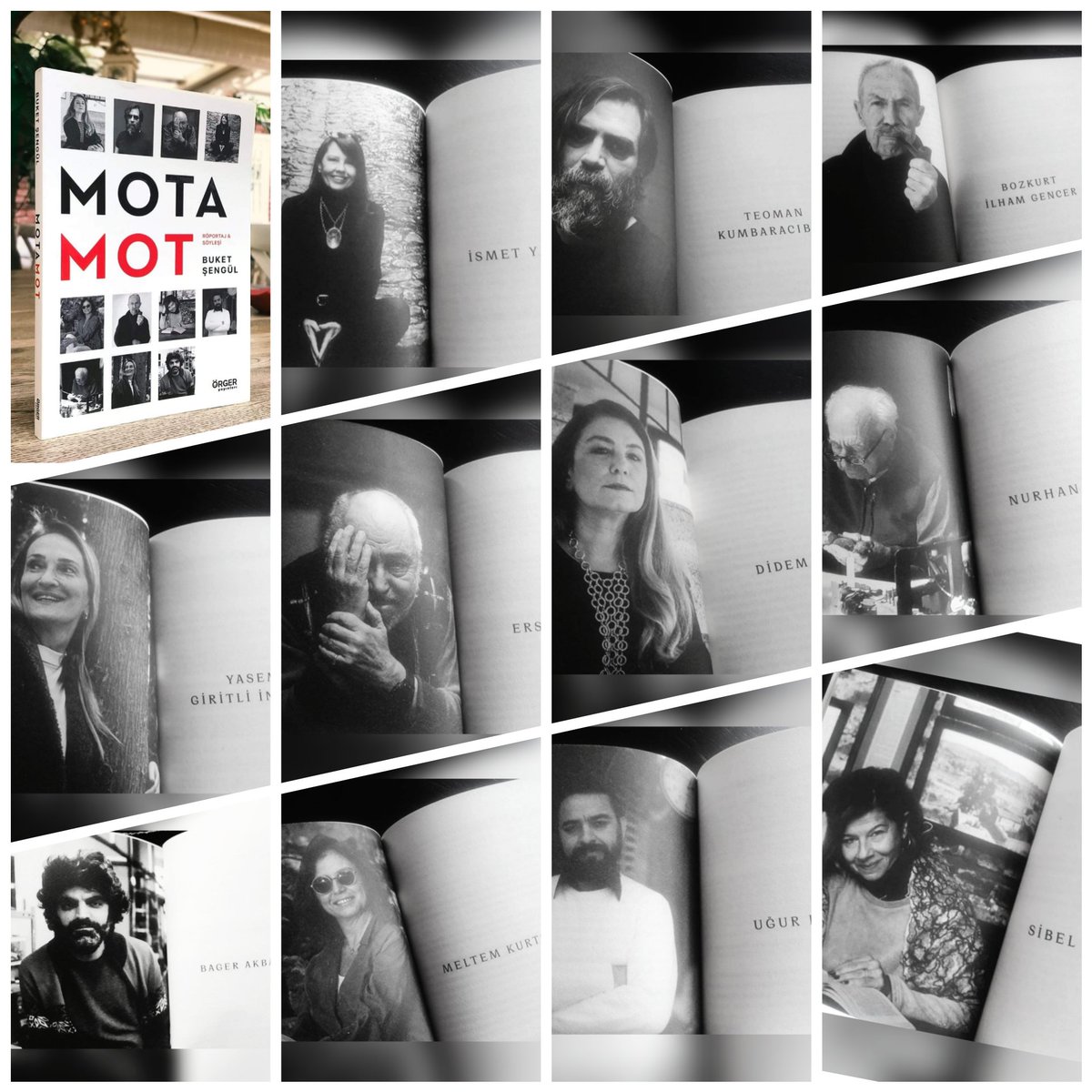ismetyazici's tweet photo. Buket Şengül yıllar içinde yaptığı röportajlarını #MOTAMOT 'da topladı ve bizleri biraraya getirdi❤ Farklı disiplinlerden, farklı ruhlardan 11 isimin izi, Buket'in gözlemiyle kayıt altında ve bir kitapta buluşturdu; çok teşekkür ediyorum bu buluşma için. Örger Yayınları'ndan https://t.co/fxQKyTzKtX