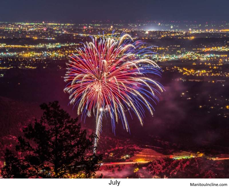 Happy Fourth of July! Hopefully you have taken time for some fun whether on the Incline or elsewhere. Unfortunately Manitou Springs no longer has a fireworks display 
#inclinehike #manitouincline #hike #fireworks #coloradosprings #manitousprings #coloRADo