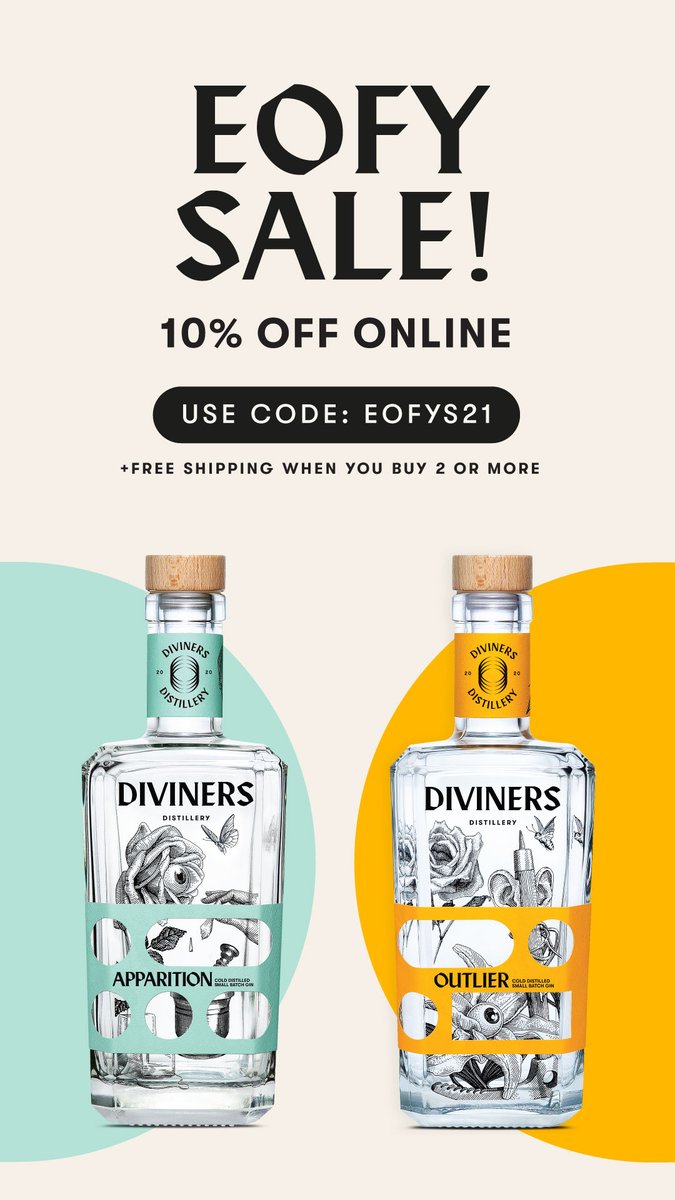 DivinersGin's tweet image. End of Financial Year Sale! 10% off at divinersdistillery.com with the code EOFYS21