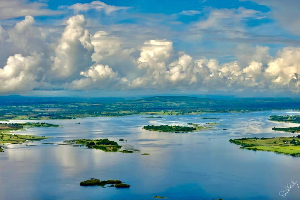 #LoughRee on the border of #Roscommon and #WestMeath on a stormy afternoon in 2012. We were #RTB in an #AW139 after a #recce mission. #RiverShannon #Ireland