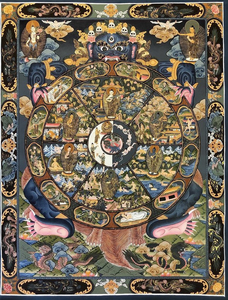 Өглөөний мэнд өнгөт орчлон минь. 
“Бодь садвын явдал орохуйн ерөөлөөс”
Огторгуйн хязгаар хаа хүрэвч
Орчлонд амьтад ээлжилэн төрсөөр
Асрах сэтгэлээр би мөн төдийд
Амьтадыг авран явагч нь болтугай