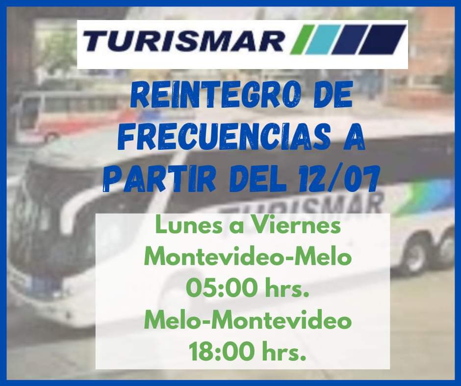 Reintegro frecuencias turismar ruta 7 ...