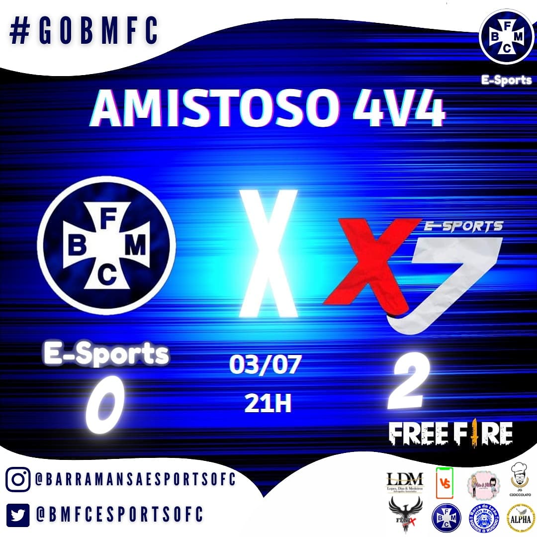 BMFCESPORTSOFC's tweet photo. 🎮 Não deu!!!

Ontem a noite nossa equipe de Free Fire jogou um amistoso contra a equipe da x7 Sports e perdeu por 2 x 0.

#gobmfc #freefire https://t.co/mm568cO5R3