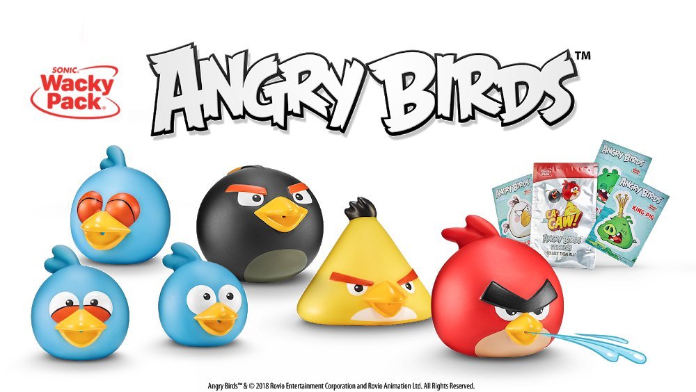 angry_facts's tweet image. Fact 1249: Back in 2018, Sonic (the fast food chain) had a promotion with Angry Birds to release Angry Birds Water Squirters in their Wacky Packs, as the name implies, they squirt water.