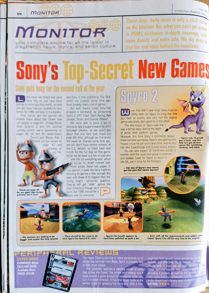 ChrisGoPlay's tweet photo. "Sony's Top-Secret New Games"
I'm not kidding, Crash Team Racing is my all time favourite kart racer!
#PSM #CrashBandicoot #SpyroTheDragon #ApeEscape #RetroGaming #PS1 #GameMag #GamingMag #RetroMags #GamingMagazines https://t.co/UwVgBPePev