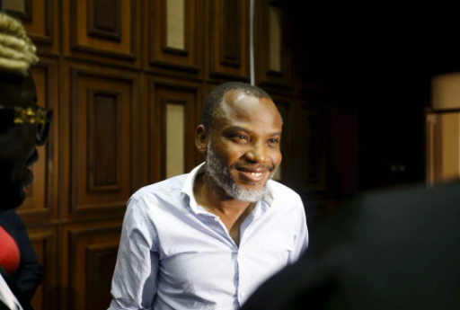 UNWatch's tweet photo. 🇳🇬 Nigeria refuses to provide any details on their arrest of indigenous leader Nnamdi Kanu.

🇳🇬 Nigeria sits on the U.N. committee that oversees human rights NGOs.
https://t.co/mFoDvXi6yM https://t.co/Gce6huVVsg