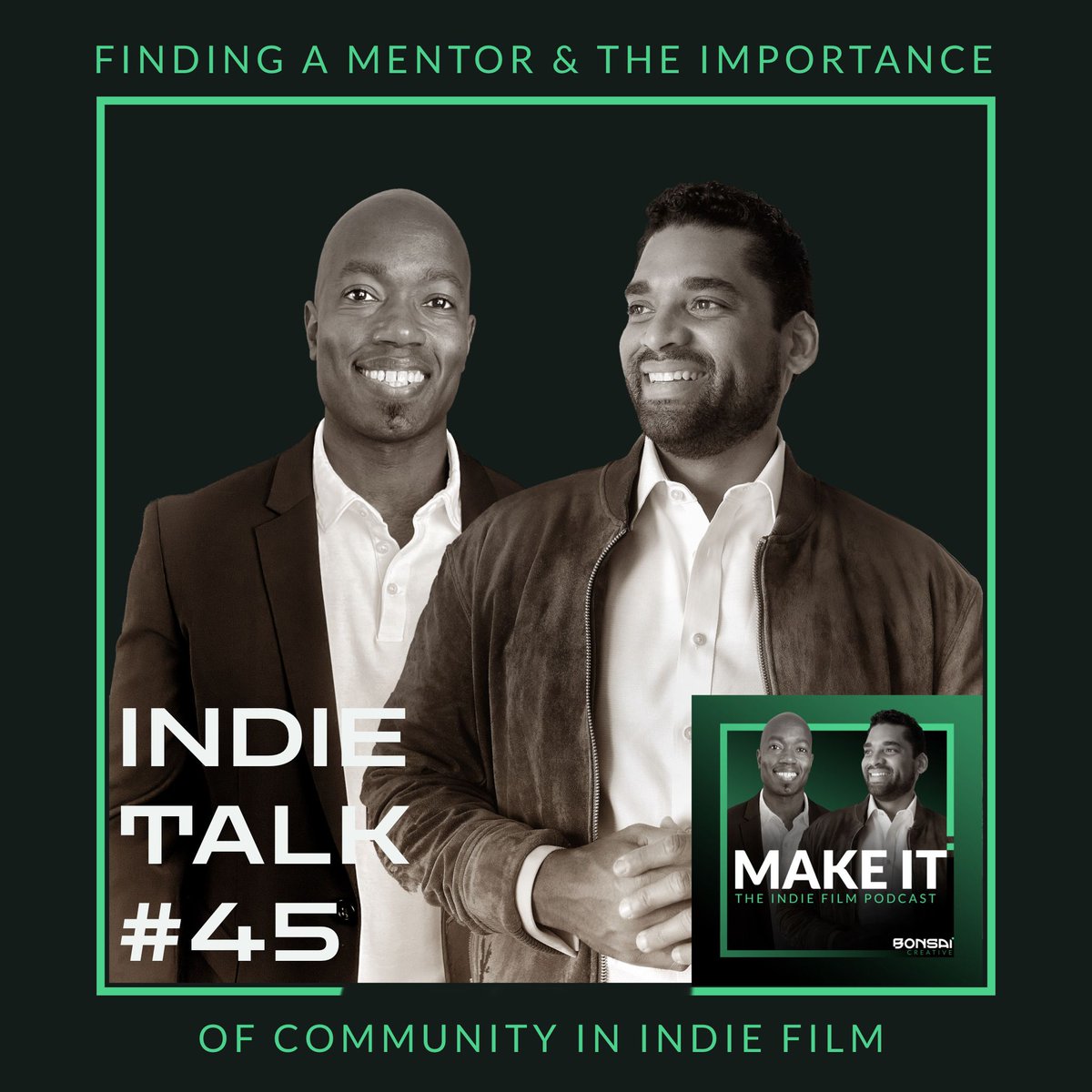 In this edition of Indie Talk, Chris and Nick talk about why mentorship is so important, ask the listeners for support in finding mentors globally, and why films can't be made without community investment and outreach coming first. Enjoy!
Listen @ buff.ly/2NTIlgu

#MAKEIT