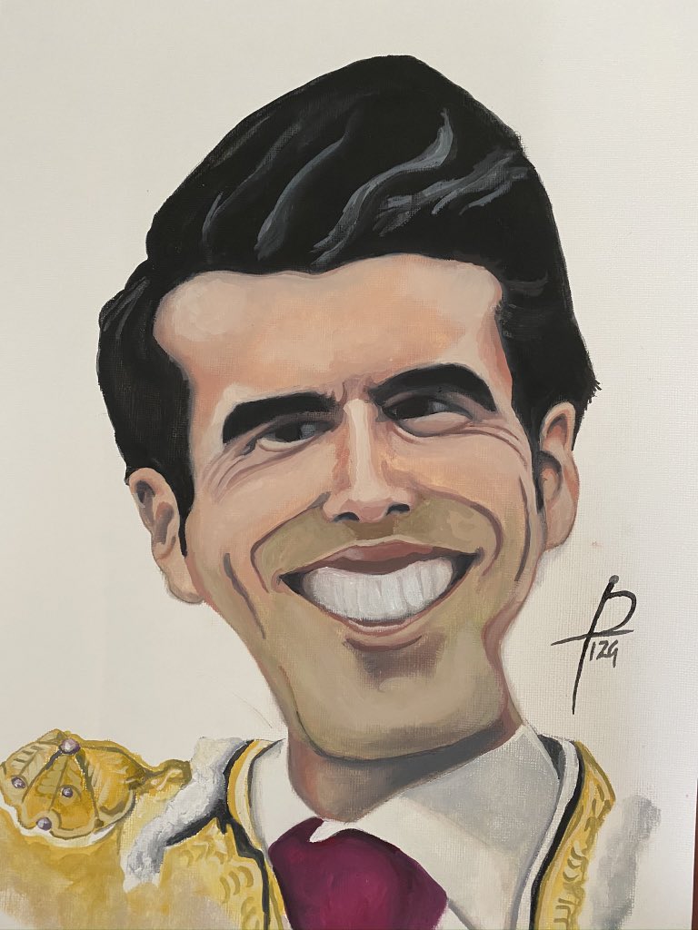 rizabull's tweet photo. EMILIO DE JUSTO ! Por la Puerta Grande ! @EmiliodeJusto @LasVentas @TorosenelMundo_ @toros @DeTorosYAlgoMs @Toros_MX  @forostoreros @caricaturas caricatura RIZA ! https://t.co/AaPn0hnbXc