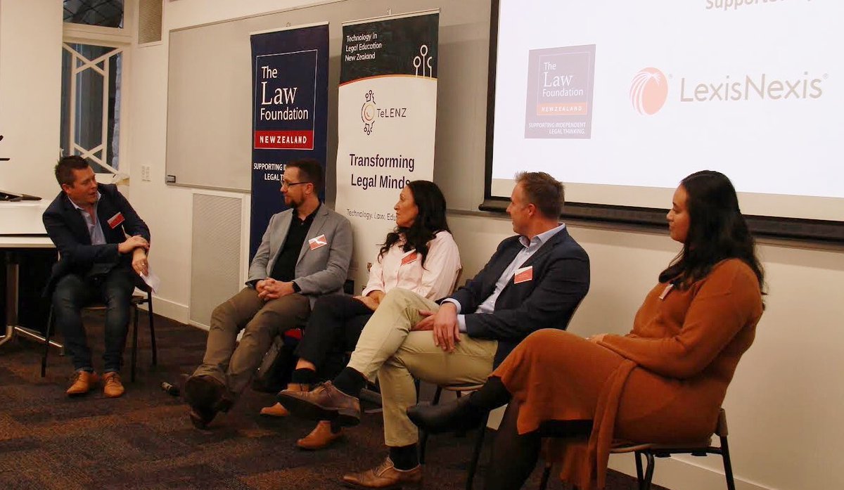 eDiscoveryNZ's tweet photo. It was great to attend the #TeLENZ symposium in Auckland last week.
I had the privilege to moderate a panel with the awesome Sara Stratton, Matt Farrington, Maria Sopoaga and Ben Winslade - as they shared their awesome journeys + insights of 'Law & Practice in the Digital Age'. https://t.co/g43R9hW29v