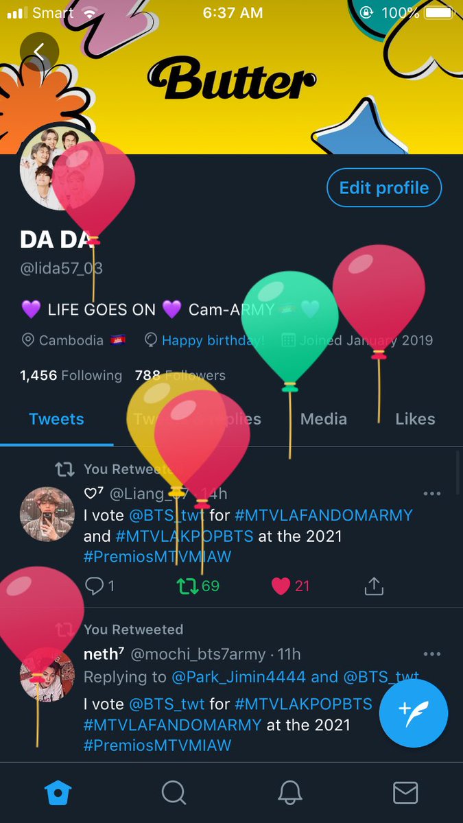 L_i_d_a_i_l_y's tweet image. Yeeeeeeee🎉🎉 I got the balloons 🎈🎈
Happy birthday to me💜🎂🎉🎁
#Officially18years 💜