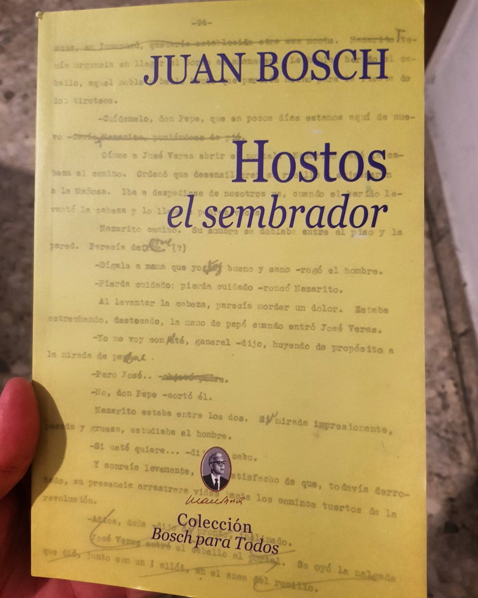 Mi lectura para el mes de julio, Hostos, el sembrador de #JuanBosch #demibiblioteca 
#lectura #historia #politica #libros