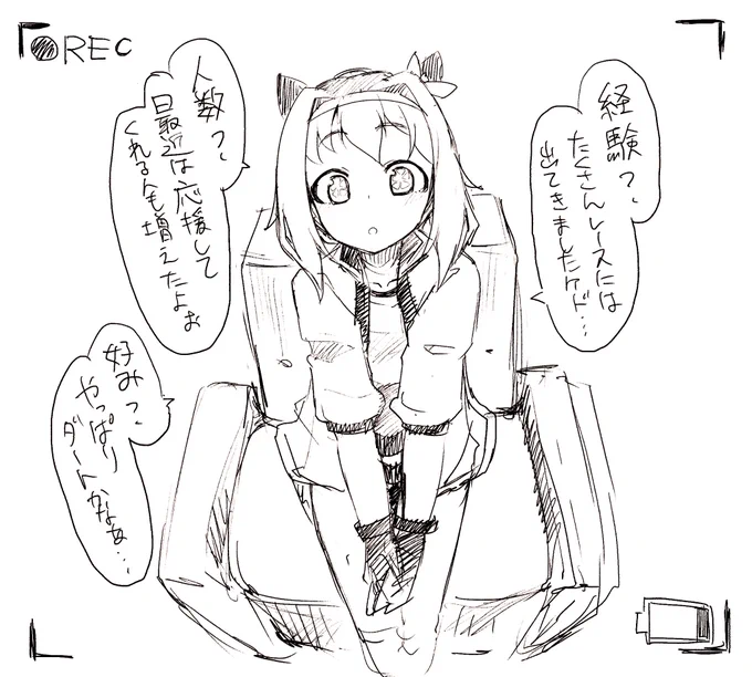 無垢なハルウララにホテルの一室でインタビューしたい 