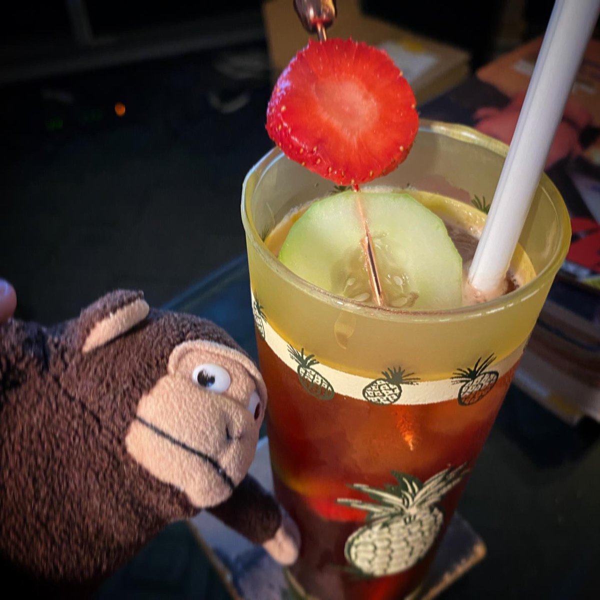 greenietravels's tweet photo. It’s #PimmsOClock! Jalapeño-infused Pomegranate Hibiscus #PimmsCup!
.
.
#casagreenie #fruitandcheese #tvdinner #extraagedflagship #mttam #bacongouda #ciabatta #GochuNuts #ducksaucissionsec #cherries #strawberries #forellepears #raspberryapricots #doingitright #pinkiesup #whatbbq https://t.co/iUSxq9mxoC