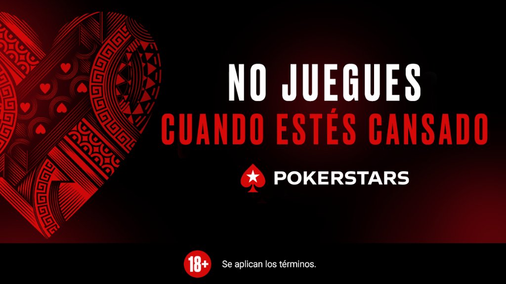 PokerStarsLatam's tweet photo. Las mesas seguirán estando allí cuando hayas descansado. Si no lo haces, puede que tu bankroll no.
ℹ️ https://t.co/KCcQQaVyJD https://t.co/fPyp1kLifx