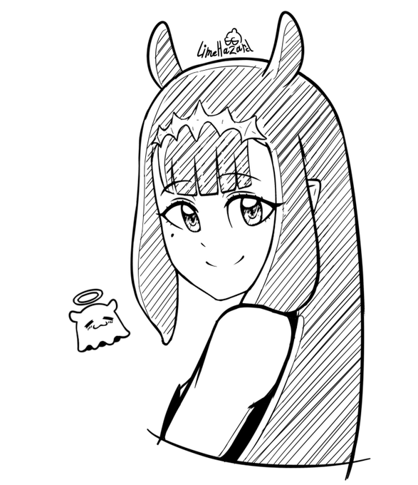 Ina sketch before bed #inART 