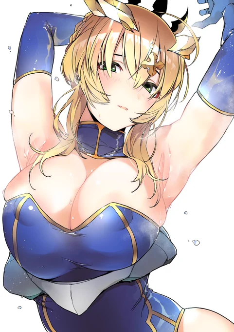 #7月になったのでフォロワーさんに自己紹介しようぜ
発汗して湯気が出ていたり、汗染みが出来ている絵を描く事が多いのでそういうの好きな方、よろしくお願いします。 