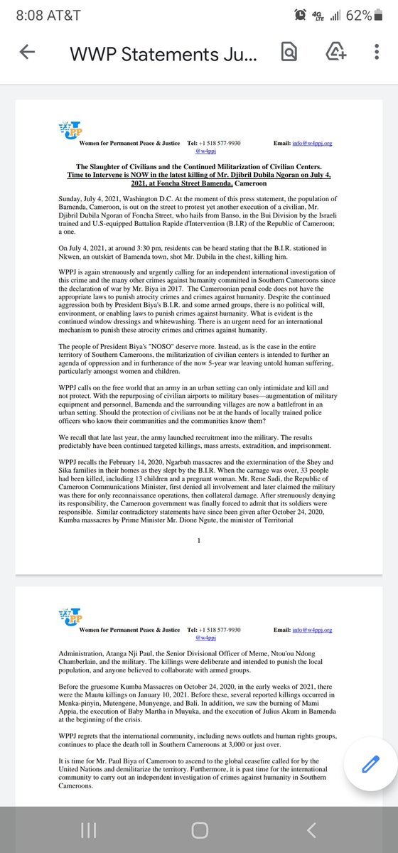 W4Ppj's tweet photo. Past time to DEMILITARIZE #SouthernCameroons @CameroonPm237 @antonioguterres @SecBlinken @Sebastien_Nadot @cwjroberts @AU_WGDD https://t.co/yqpDetGd4W