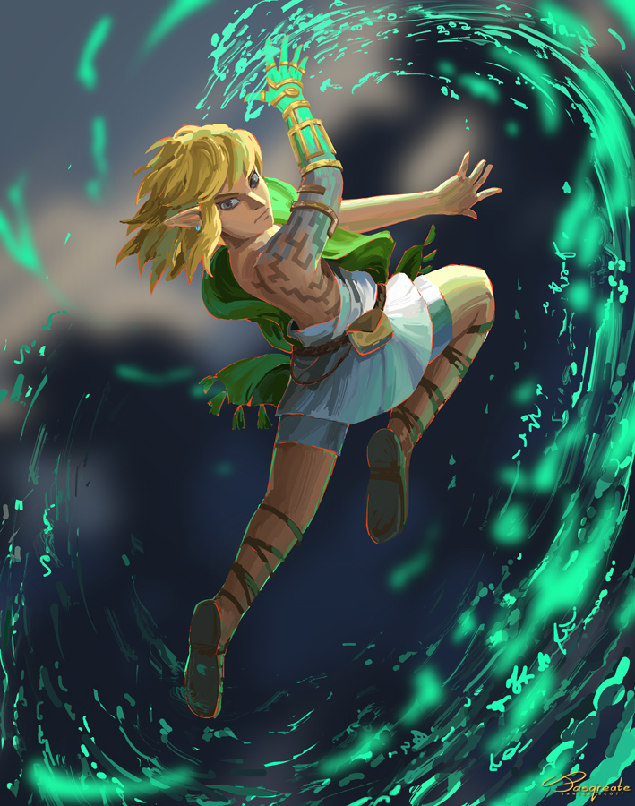 Jasqreate's tweet photo. Green energy (#botw2 sketch) ✍️ https://t.co/zwV5fjjAgo