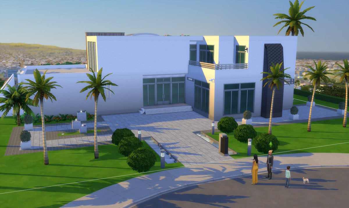 LadyNinaSims's tweet photo. The Bailey-Moon family needed a good upgrade to their Celebrity Home - Also named "The Mullet", business in the front, party in the back. 
#TS4 #TheSims4 #Sims #SimBuild https://t.co/QhMWrdmFfP