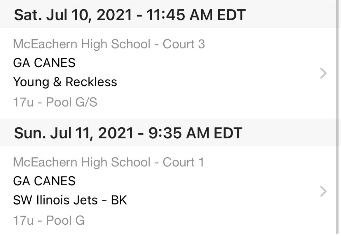 TheBryceis_Rght's tweet photo. 🚨CANES 17U Schedule 🚨 

OTR Elite 32 
📍 Mceachern High School 

@CanesGa https://t.co/F8ArYTCnnc