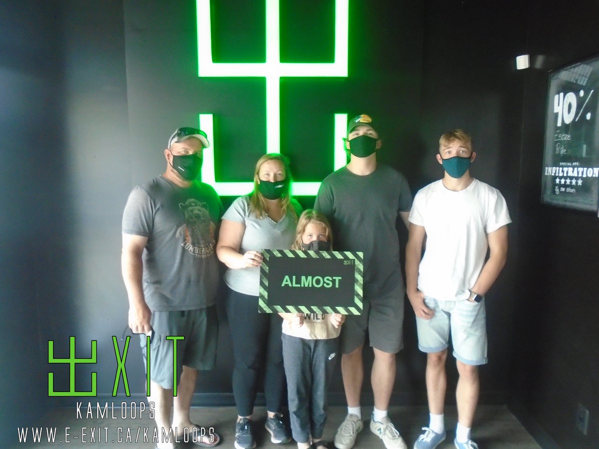 exitkamloops's tweet image. Here’s some of our awesome escapee’s from June 27-July 3. Many failed and many succeeded! Test your wits today! #ExitKamloops #kamloopsescapegames
facebook.com/media/set/?set…