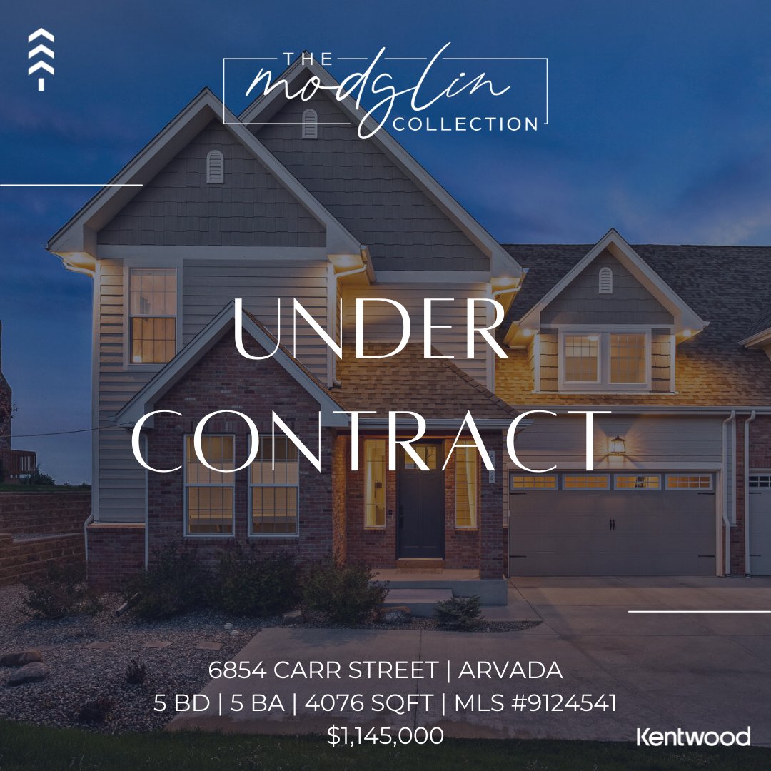 BrigetteModglin's tweet photo. UNDER CONTRACT! 6854 CARR ST | 5 BD | 5 BA | 4275 SQFT | $1,145,000
Representing the seller, a long time repeat client. So excited for her next chapter! #UnderContract #Arvada #TheModglinCollection #Happy4thOfJuly https://t.co/EaaU9CnWLJ https://t.co/ZepzZa8QGv