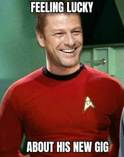 BudBoyTwitts's tweet photo. This won't end well...😬😂😂
#SeanBean #RedShirt #AlwaysDies #StarTrek #Funny #MadeMeLaughTooMuch https://t.co/VusD7ErF4l