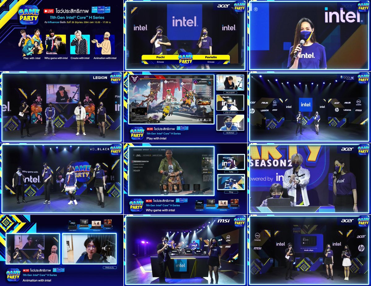 pavielin's tweet photo. 26 June 2021
งาน #BeyondGodlike Game Party Season 2 Powered by #Intel
ชมย้อนหลัง: https://t.co/cM6d8PoPhd
https://t.co/3cbt1hpIo3
#IntelThailand #GamingHappensWithIntel #Pavielin #PochiPochi #Xcrosz #MickiePP #JZBStudio #ท็อฟฟี่เป็นตุ๊ดซ่อมคอม #ปิ๊งGuntapat #NICECNX #PASULOL https://t.co/5ZINtoGZwy