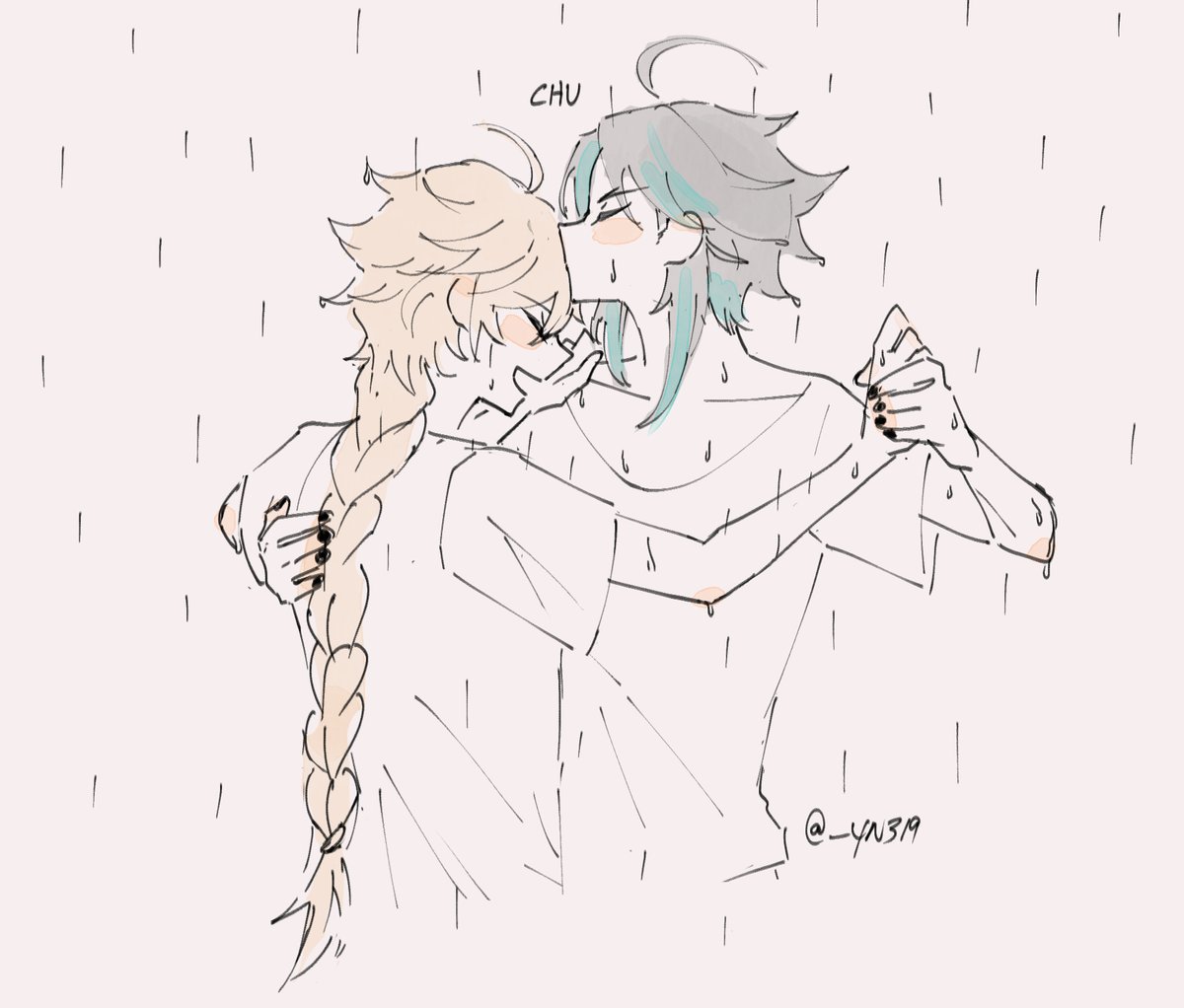 the skies dim and the heavens weep their tears of joy as we waltz aimlessly about, without a care in the world

#GenshinImpact  #原神 #xiao #aether #XiaoAether 