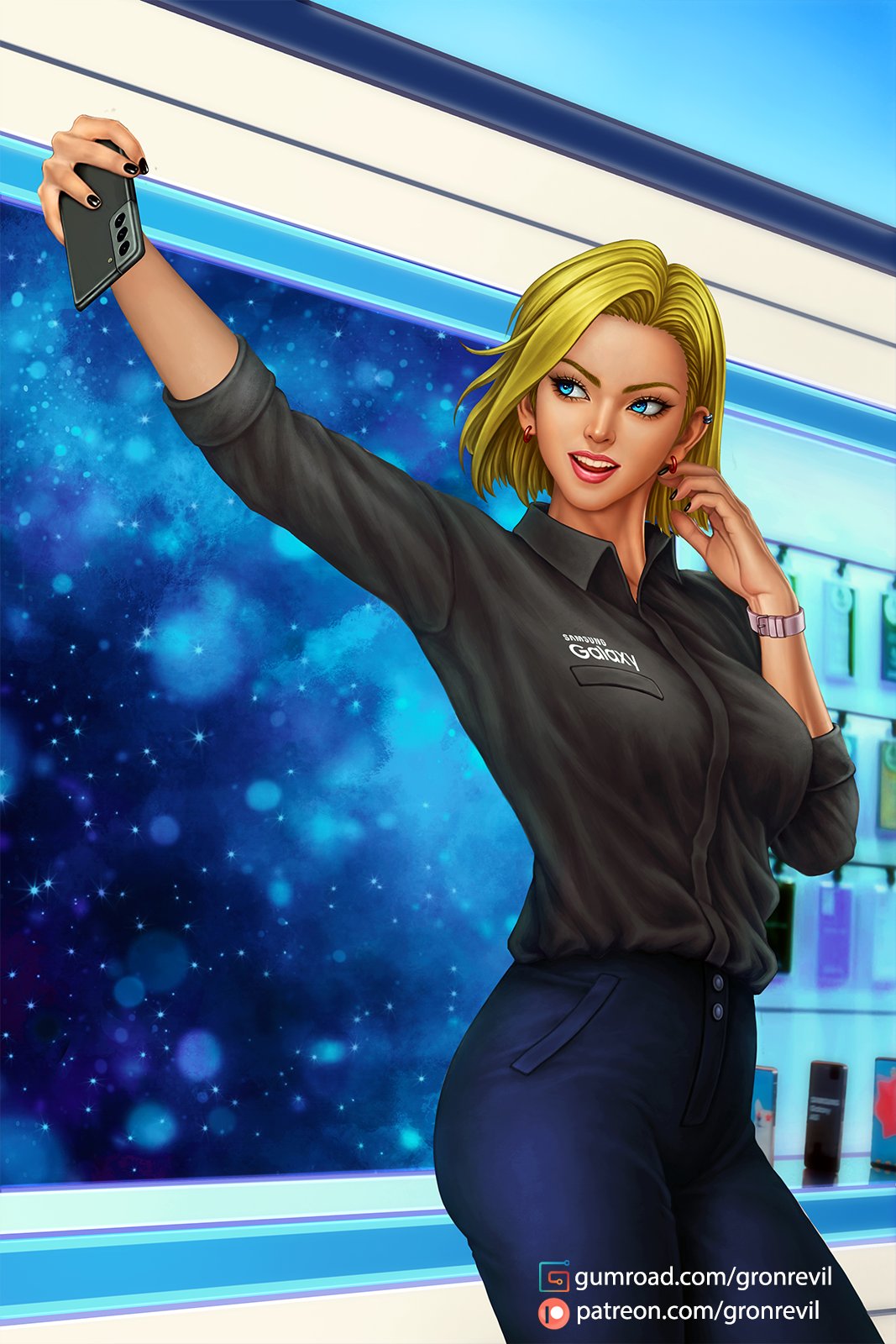 Gronrevil A Twitter Sam18 V2 Samsung Sam X Android 18 Support Me On Patreon T Co Iiiwdxndxu Warning Adult Content Previous Month Reward T Co Qxmzpwpcrm Thank You Anime Artwork Digitalart Manga Android18 Dragonball Fanart