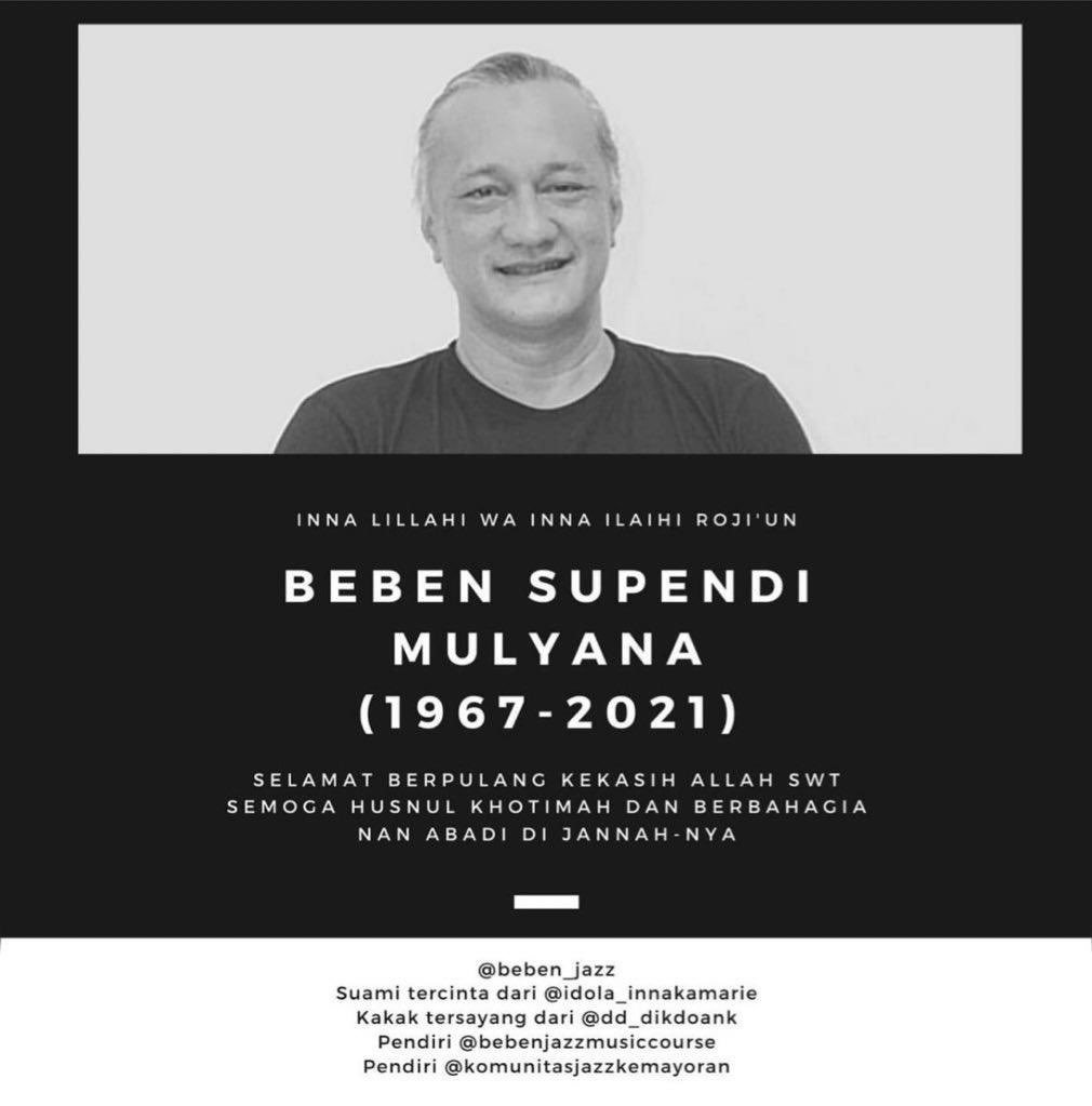 Rest in Peace, <a href="/BebenJazz/">Pencari Hakekat</a>

Mengingat masa-masa di Rolling Stone Cafe ketika almarhum dengan antusiasme yang besar memperkenalkan musik jazz kepada generasi muda; teori dan praktik.

Turut berduka cita untuk Inka Kamarie dan teman-teman Komunitas Jazz Kemayoran 🙏✨