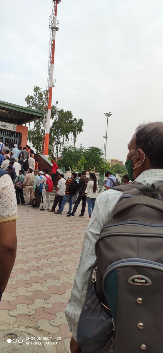 Ajay43130679's tweet photo. @OfficialDMRC This is Nangloi metro station which remains closed till 7 AM. I go to my Sector 44, Gurgaon office using this metro station. I reach late because gate opens late. Do something or compensation me. https://t.co/7RZIqmJtrQ