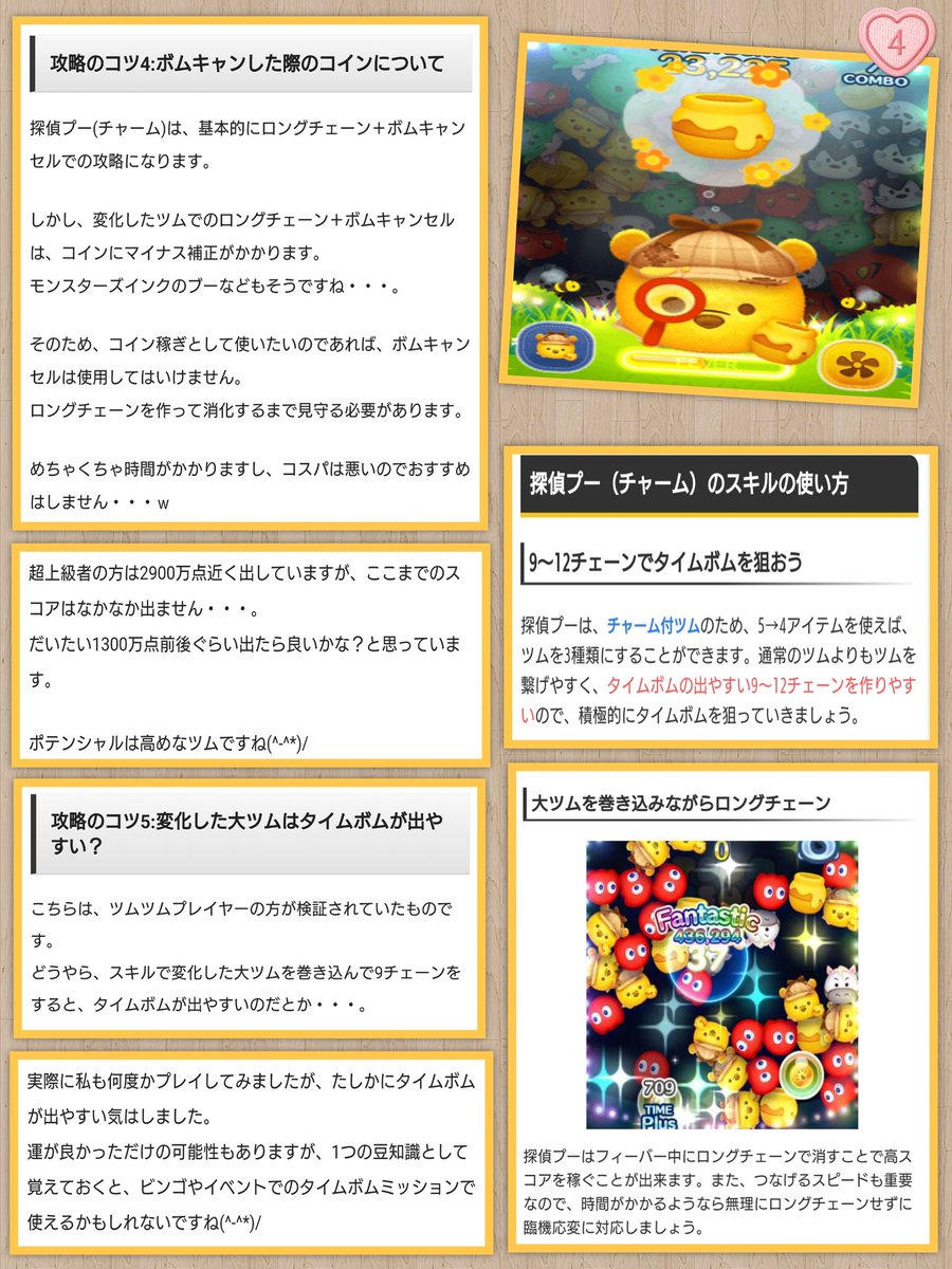 管理人ちゃん 𝕄𝕚𝕟𝕟𝕚𝕖 ໒ ディズニーツムツム ツムツム 新ツム 探偵プーチャーム 攻略 評価 最新情報