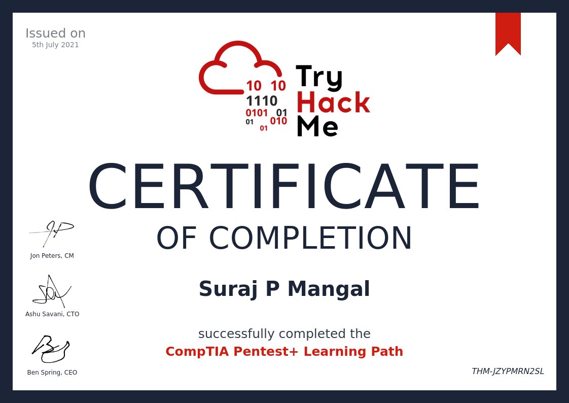 pekingduck29's tweet photo. Starting with the official pentest+ study after I completed it on tryhackme.
#tryhackme #PenTest https://t.co/0sGiyj5hCi