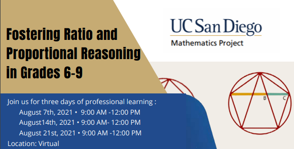 traciteacher's tweet image. Want to learn more about fostering proportional reasoning in your students? Register for a virtual workshop 9-12 Pacific Time August 7th, 14th, &amp;amp; 21st eventbrite.com/e/fostering-ra… #SanDiegoMath #iteachmath #MTBoS #SoCalMath