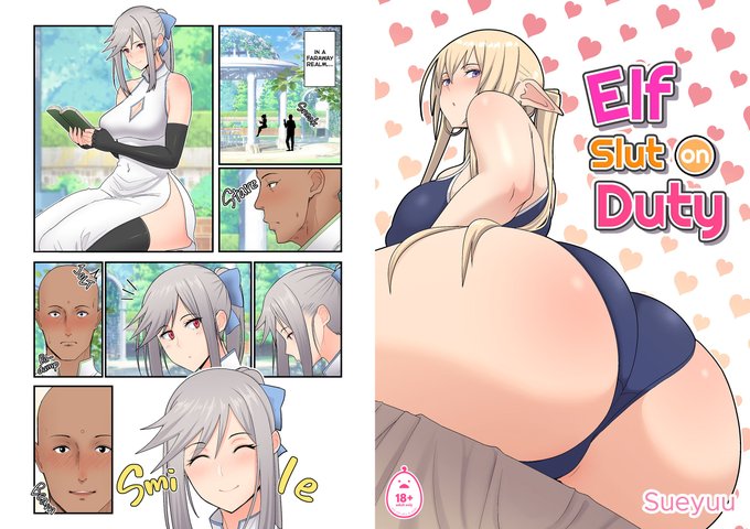 Hello everyone, The English version of my doujinshi "Elf Slut on Duty" is out now! Please enjoy! Publisher: @irodoricomics 
https://t.co/NO2AGZOnZR 