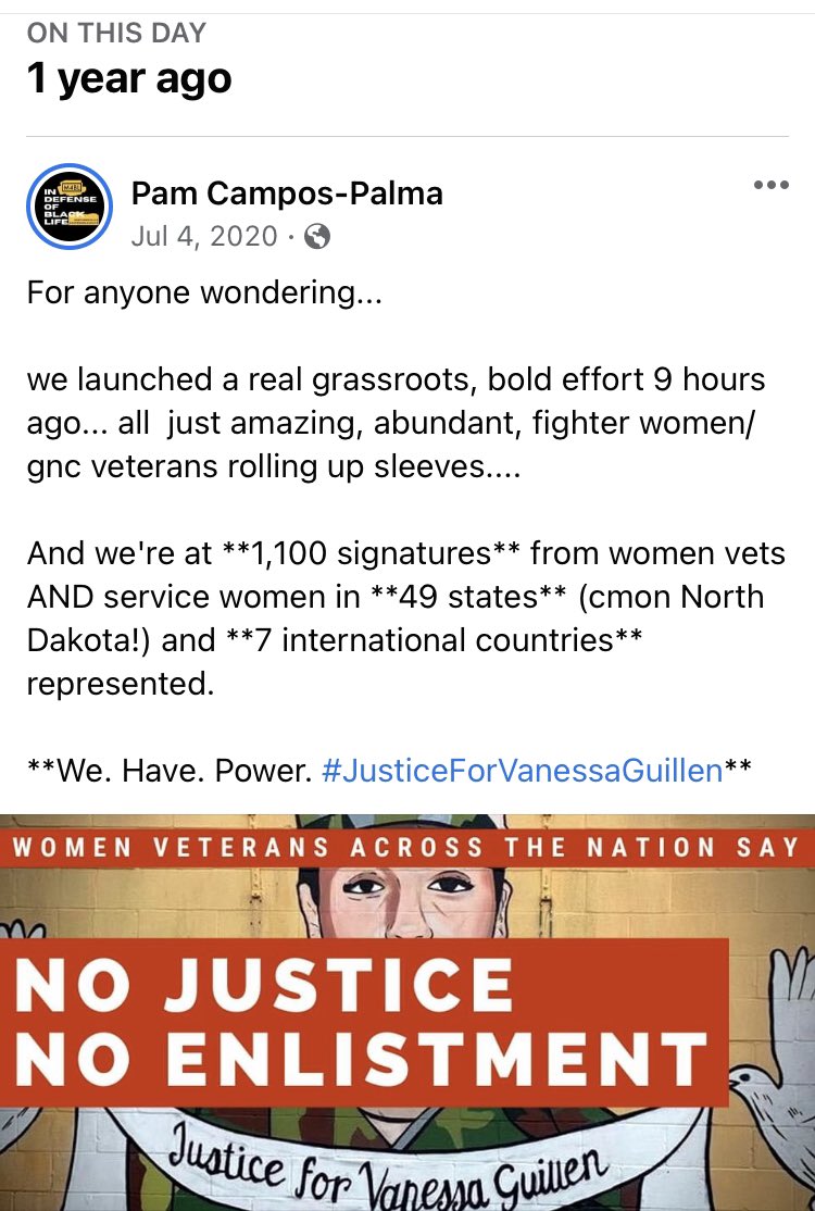 pamcpsio's tweet photo. #JusticeforVanessaGuillén
#ShutDownFortHood
#EndMilitaryInjustice https://t.co/fCb5g40hRg