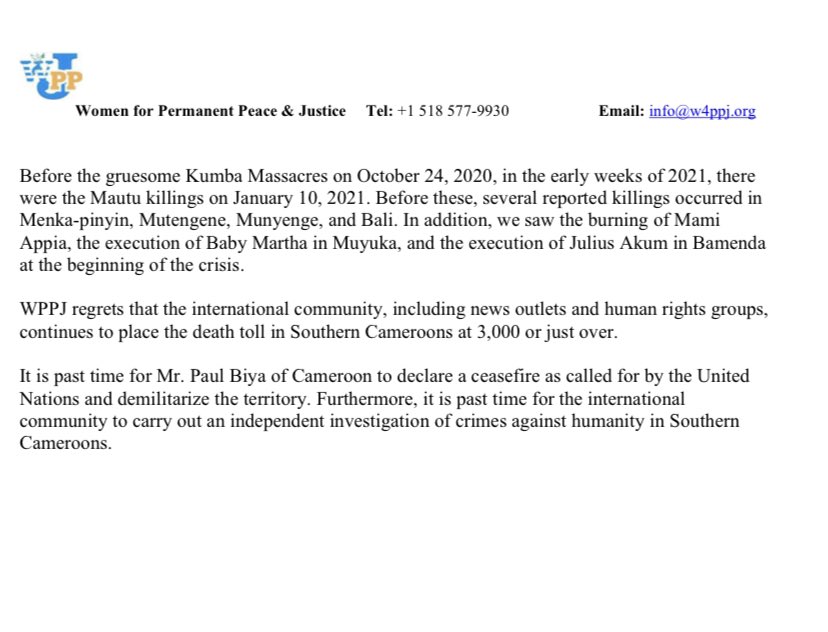 pabiedu1's tweet photo. @SecBlinken Happy #4thofJuly @SecBlinken ! We the people of #SouthernCameroons can’t wait to celebrate our Independence Day in Buea soon. While you celebrated your freedom today, Biya’s #GenocidalMilitary continues killing innocent civilians @PressSec @POTUS @USEmbYaounde @SenateForeign https://t.co/lL046PL3zL