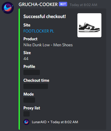 Grucha__'s tweet photo. Last 2 drops with @Lunar_AIO 🚀
Thanks @Seraphpy ❤️
@FluentCooks 
@IgnifyProxies https://t.co/fJMCL0TLc0
