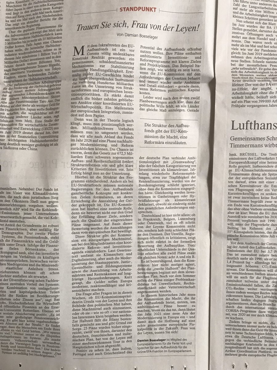Damian Boeselager (@d_boeselager) on Twitter photo Trauen Sie sich, Frau von der Leyen!
Mein Beitrag zu den Corona-Aufbau-Geldern in der <a href="/FAZ_Wirtschaft/">FAZ Wirtschaft</a> 💪
Danke an ein starkes Team unter @jo_no_lo_so das mich bei der Analyse unterstützt! Trauen Sie sich, Frau von der Leyen!
Mein Beitrag zu den Corona-Aufbau-Geldern in der <a href="/FAZ_Wirtschaft/">FAZ Wirtschaft</a> 💪
Danke an ein starkes Team unter @jo_no_lo_so das mich bei der Analyse unterstützt!
