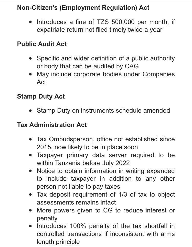 arafatmakamba's tweet photo. Finance Act [Act No.3 of 2021]
A quick snapshot of what the Finance Act 2021 amends: https://t.co/PjcupeLM78