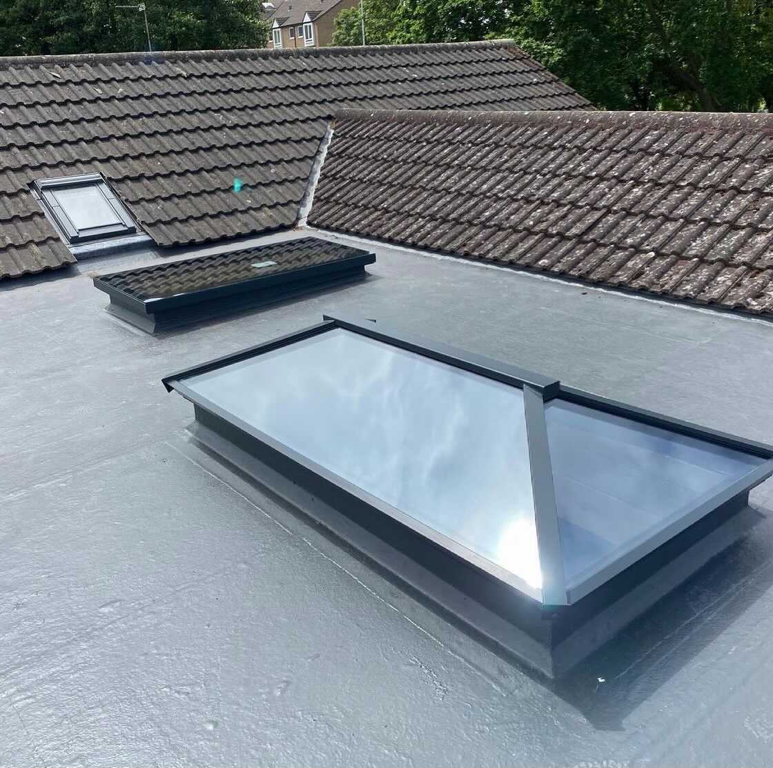 A wonderful flat rooflight and a roof lantern install, by our friends at <a href="/Northwestbifold/">North West Bifolds</a> If you're looking to add extra height and light to your home, head to our website to browse our products.  #MoreSkyLessRoof