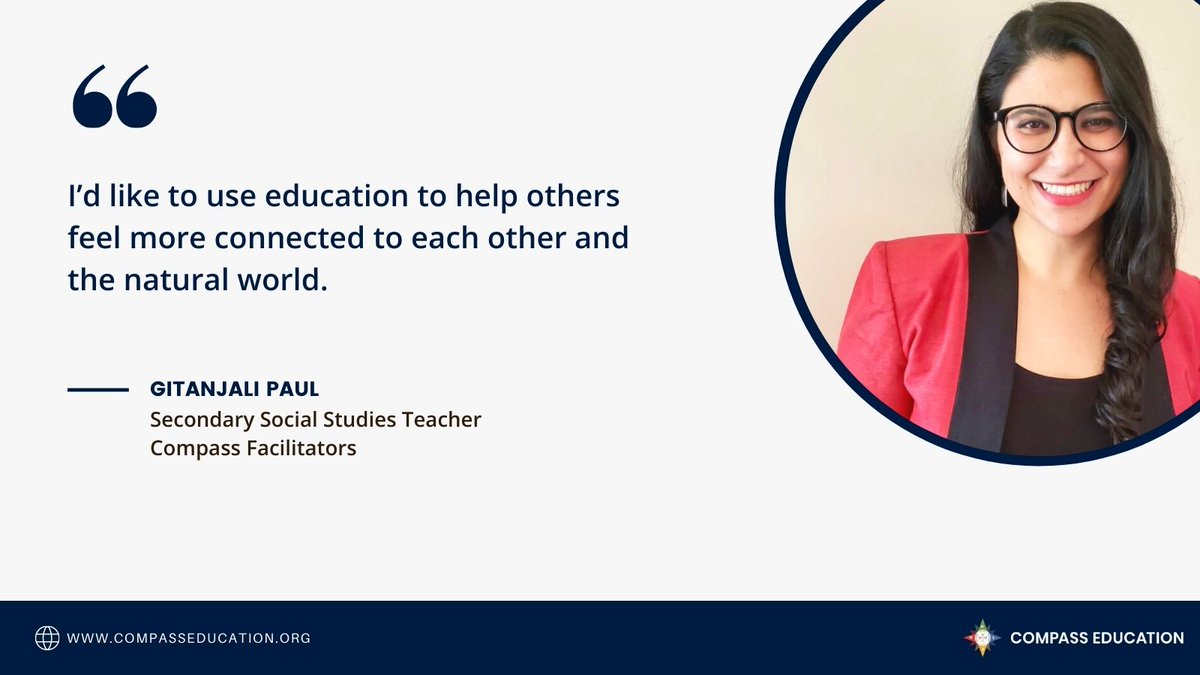 Meet Gitanjali, one of our Compass facilitators for <a href="/TSLEd4SustDev/">Trust For Sustainable Living</a> 2021 Summit this week. Join her on Wed at our sessions on exploring value of biodiversity using Sustainability Compass tool! It's FREE! bit.ly/3y8uxjE #TSLBiodiversity2021 #onlineevent #systemsthinking