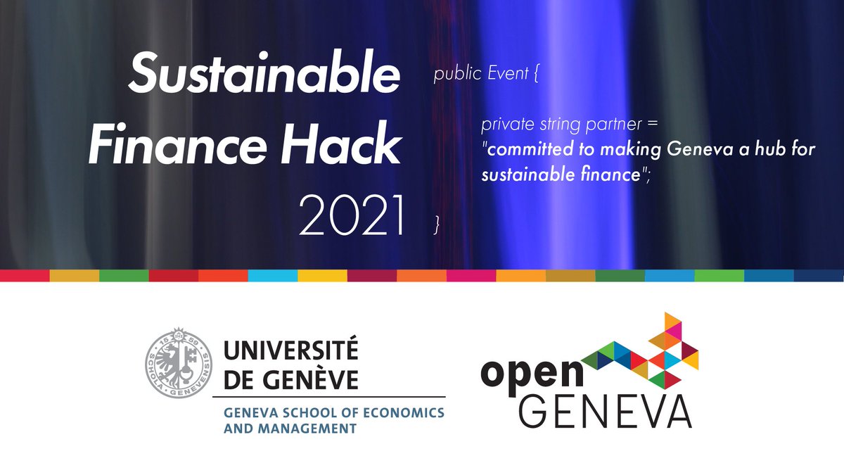 opengeneva's tweet image. The Sustainable Finance Hack is above all a group of actors committed to act together to build a dynamic ecosystem for #sustainablefinance in Geneva!
Thank you @GSEM_UNIGE  for their strong involvement !
#hackathon #openinnovation #finance