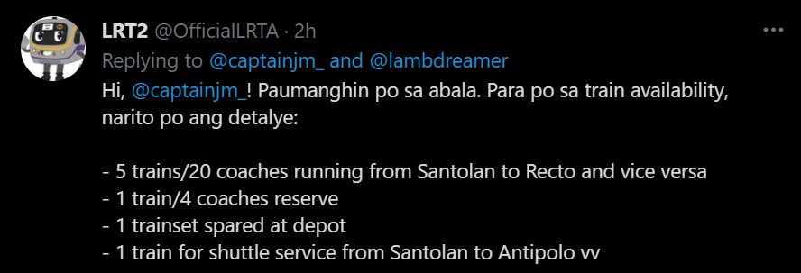 hashtagMRT2's tweet photo. "LIBRENG SAKAY NA DI MASAKAY"

Opening ng Line 2 East Extension pa-Antipolo kulang sa tren, commuters inabot ng higit isang oras masakay lang. 

Ngayong araw binuksan na sa publiko ang East Extension Project ng Line 2 (MRT-2) pa-Antipolo na siyang matagal nang inaasam ng mga https://t.co/w0fjwIHMQg