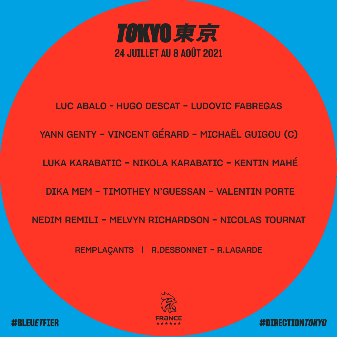 FRAHandball's tweet photo. 🚨 La liste des 15 sélectionnés par Guillaume Gille pour Tokyo 🇫🇷 !!

🌩 Rendez-vous du 24 juillet au 8 août

2 remplaçants font aussi le voyage au Japon ✊🎌 !

Lire l'article 📲 https://t.co/C4XS9WM2Rj

#BleuetFier #DirectionTokyo https://t.co/TVdRWPDtGg