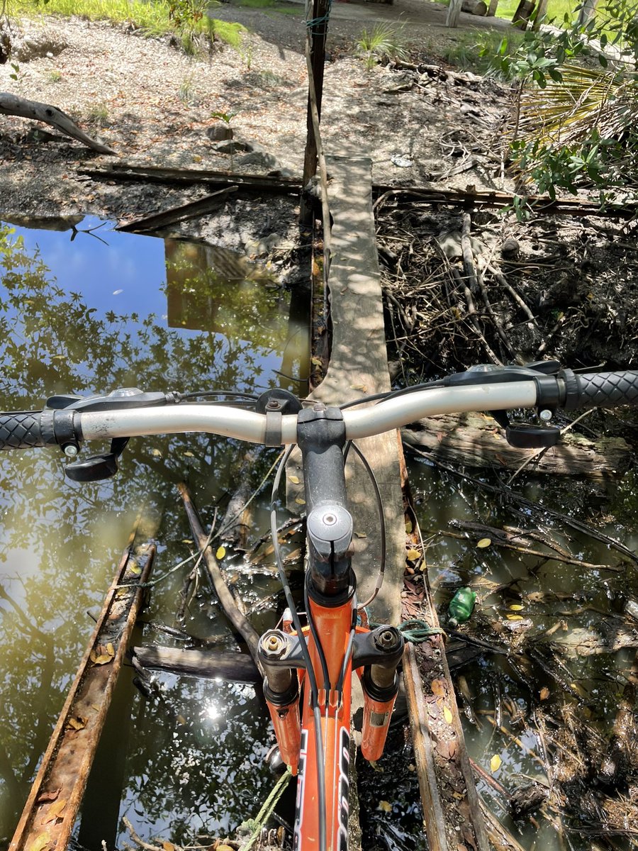 Ecociclista's tweet photo. ¿Esta ruta del puente a 3 segundos de caerse, esta, del puente ancho sin concluir o esta con riesgo de mojarse, para cruzar de un lado a otro de Playa Montero en Isla de Chira?  #islachira #bicicleta https://t.co/ny5cLBvnOj