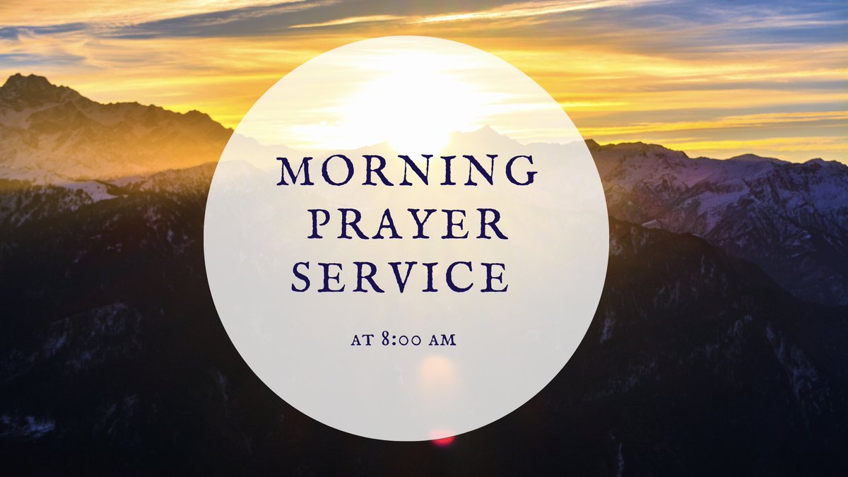 CommunityOlive's tweet image. Join us for Morning Prayer Service this Friday at 8am. Please DM us to register for the zoom link.