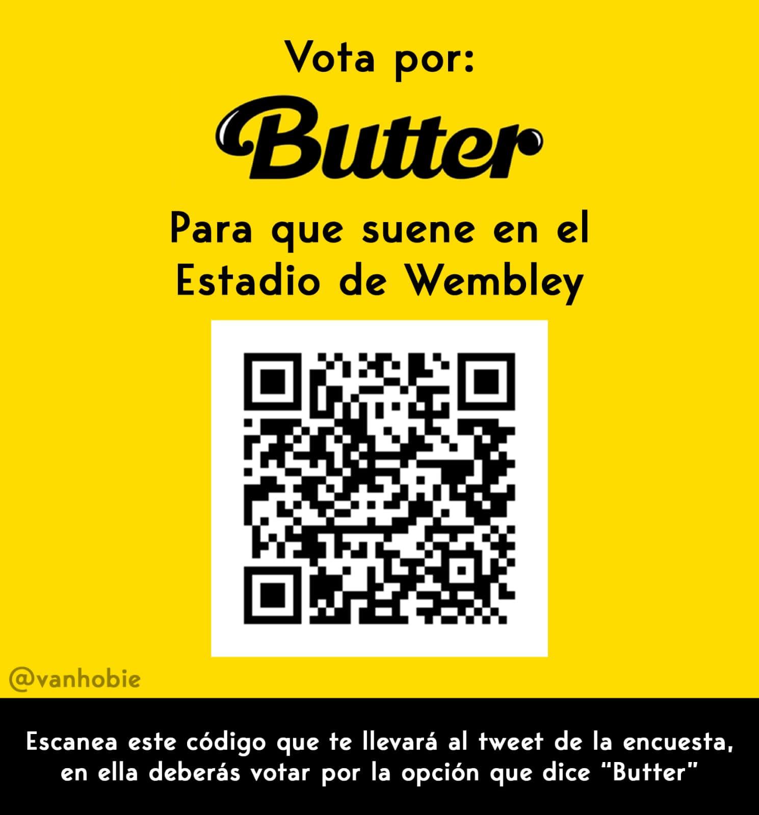 🌻카밀라⁷🌻 on Twitter "Código QR para votar por Butter en la encuesta